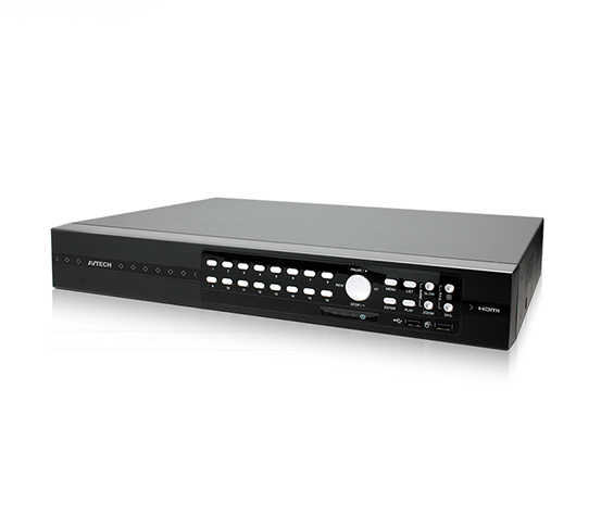 AVTECH AVZ316 16-CH QUADBRID 1080P Digital Video Recorder With IP, HD-TVI, AHD & Analoge Camera inputs